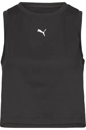 PUMA Cloudspun Sleeveless Tank - Short Sport Women Sport Clothing Sports Tops & T-shirts Sport Crop Tops Sport Sleeveless Crop Tops Black