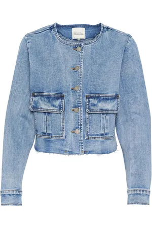 My Essential Wardrobe Dangomw 144 Short Jacket Dongerijakke Denimjakke Blue