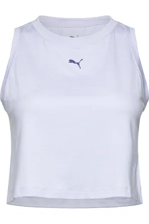 PUMA Cloudspun Sleeveless Tank - Short Sport Women Sport Clothing Sports Tops & T-shirts Sport Crop Tops Sport Sleeveless Crop Tops Blue
