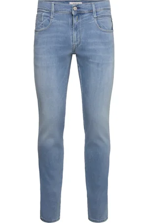 Replay Anbass Trousers Slim Hyperflex Dust Bottoms Jeans Slim Blue