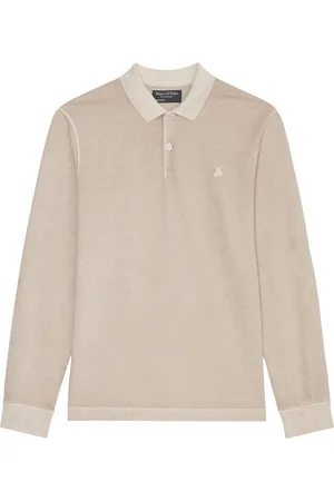 Marc O’ Polo Polos Long Sleeve Tops Polos Long-sleeved Cream