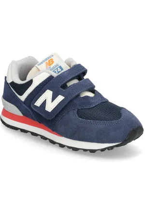 New Balance 574 Kids Hook & Loop Sport Sneakers Blue