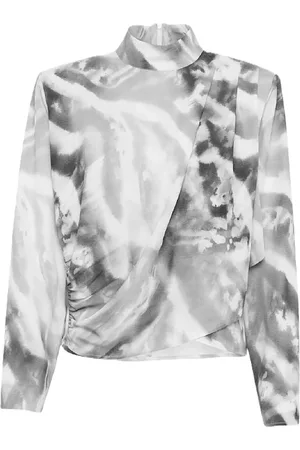 Gestuz Aronagz P Blouse Tops Blouses Long-sleeved Grey