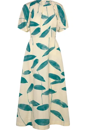 Marimekko Anatomia Paju Knelang Kjole Green