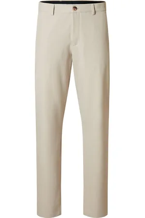 SELECTED Slh175-Slim Robert Flex Pants Noos Bottoms Trousers Formal Cream