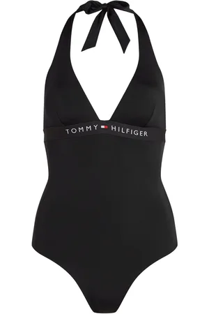 Tommy Hilfiger Halter Piece Badedrakt Badetøy Black