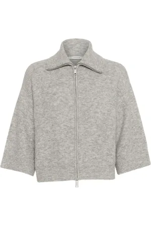 Gestuz Gzalpha Ss Cardigan Tops Knitwear Cardigans Grey