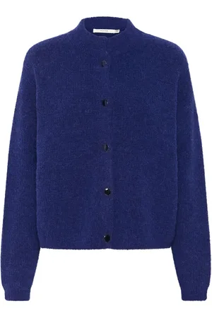Gestuz Alphagz Short Cardigan Tops Knitwear Cardigans Blue