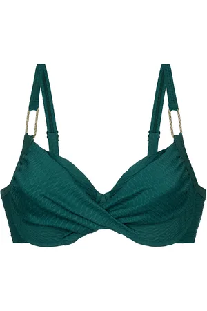 Dorina Bati Bikini Top Swimwear Bikinis Bikini Tops Wired Bikinitops Green