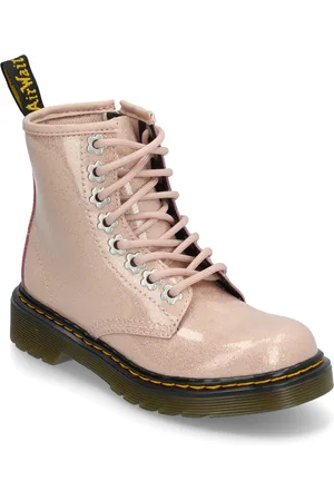 Dr. Martens 1460 J Powder Pink Nebula Glitter Snørestøvletter Støvletter Pink