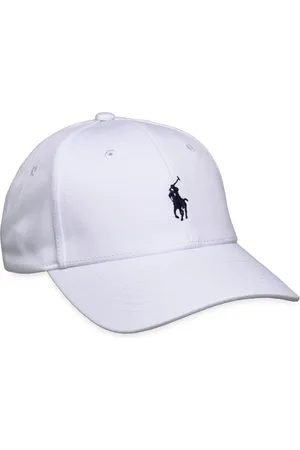 Ralph Lauren Embroidered Pony Twill Cap Accessories Headwear Caps White
