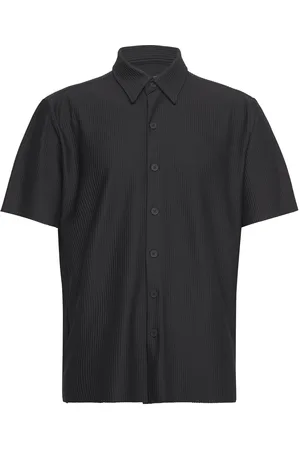 INDICODE Inlamgo Tops Shirts Short-sleeved Shirts Black