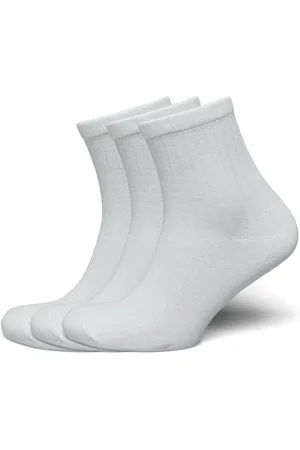 Weekday 3-Pack Rib Short Socks Lingerie Socks Regular Socks White