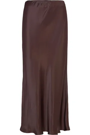 2nd Day 2Nd Clea - Viscose Blend Designers Knee-length & Midi Skirts Brown