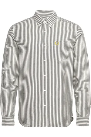 Fred Perry Stripe Oxford Shirt Designers Shirts Oxford Shirt Green