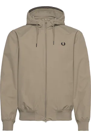 Fred Perry The Hooded Brentham Jkt Tynn Jakke Beige