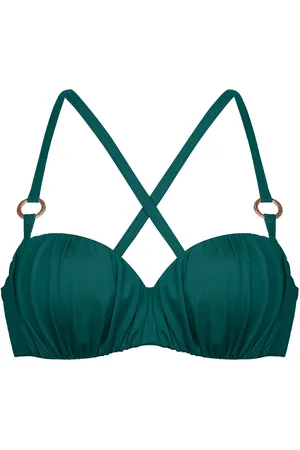 Dorina Mali Bandeau Swimwear Bikinis Bikini Tops Bandeau Bikinitops Green