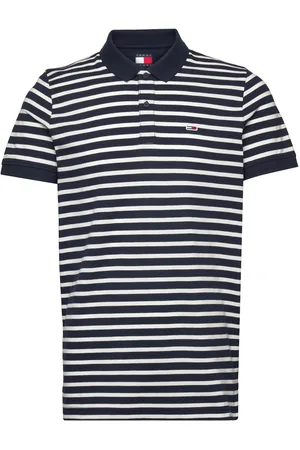 Tommy Hilfiger Tjm Slim Placket Polo Ext Tops Polos Short-sleeved Navy