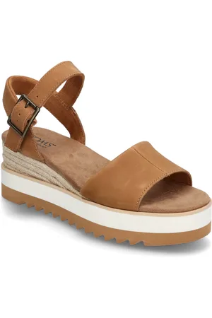 TOMS Diana Sandal Med Hæl Espadrilles Beige