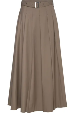 Bruuns Bazaar Carotabbtuva Skirt Skirts Maxi Skirts Khaki Green
