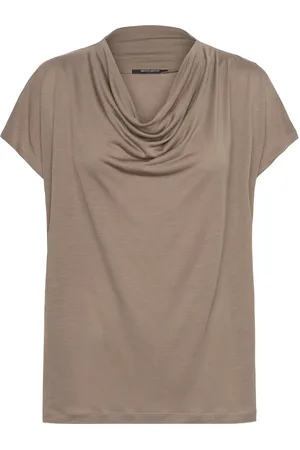 Bruuns Bazaar Katkabbginae Blouse Tops Blouses Short-sleeved Beige