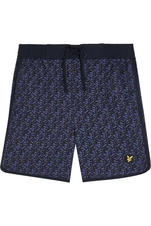 Lyle & Scott Monogram Board Short Badeshorts Navy