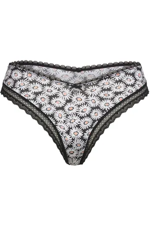 HUGO BOSS Thong Fun Lace Stringtruse Undertøy Black