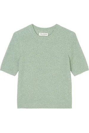 Marc O’ Polo Pullover Short Sleeve Tops Knitwear Jumpers Green