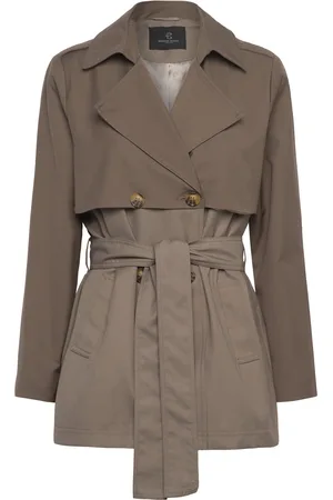 Bruuns Bazaar Carotabbtoya Jacket Trench Coat Kåpe Brown