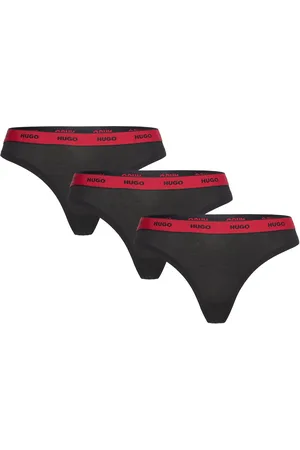 HUGO BOSS Triplet Thong Stripe Stringtruse Undertøy Black