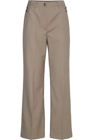 Bruuns Bazaar Carotabbelizi Pants Bottoms Trousers Wide Leg Brown