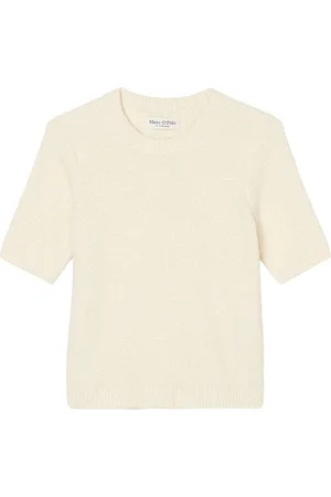 Marc O’ Polo Pullover Short Sleeve Tops Knitwear Jumpers Cream