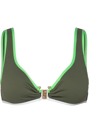 Seafolly Beach Bound Ring Front Tank Swimwear Bikinis Bikini Tops Triangle Bikinitops Khaki Green