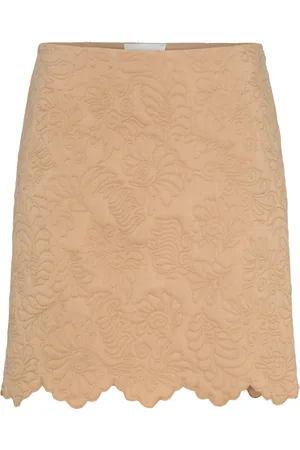 Munthe Friggie Skirts Short Skirts Beige