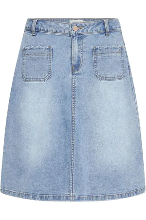 Cream Crjuliette Denim Skirt Skirts Short Skirts Blue