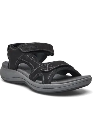 Clarks Mira Bay D Flate Sandaler Black