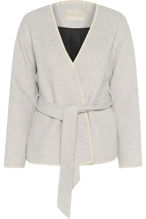 Kaffe Kaulrikke Jacket Blazers Belted Blazers Grey