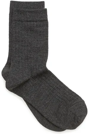 mp Denmark Wool Rib Socks Sokker Strømper Grey