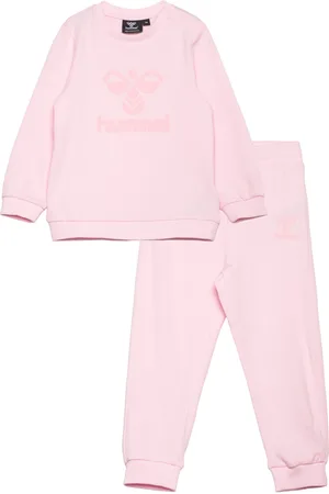 Hummel Hmlarine Crewsuit Sets Sweatsuits Pink