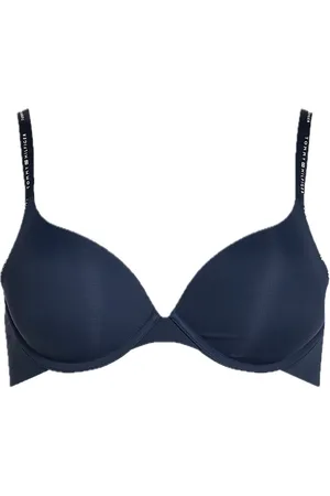 Tommy Hilfiger Plunge Push Up Lingerie Bras & Tops Push Up Bras Navy