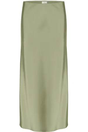 Kaffe Kahill Skirt Skirts Maxi Skirts Khaki Green