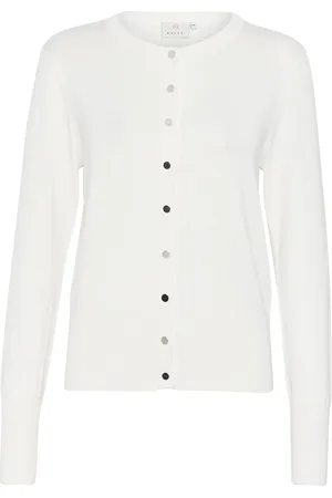 Kaffe Kalizza Cardigan Tops Knitwear Cardigans White