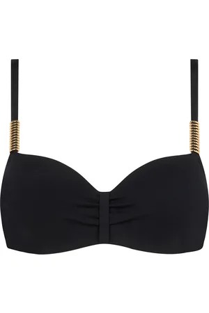 Chantelle Icon Swimwear Tshirt Half Cup Memory Bra Swimwear Bikinis Bikini Tops Bandeau Bikinitops Black