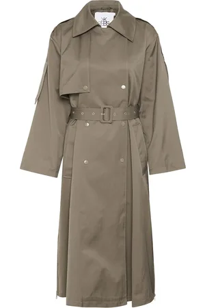 Karen by Simonsen Kbtitte Coat Trench Coat Kåpe Khaki Green