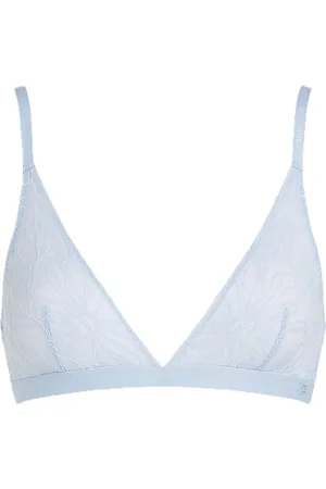Tommy Hilfiger Triangle Lingerie Bras & Tops Soft Bras Bralette Blue