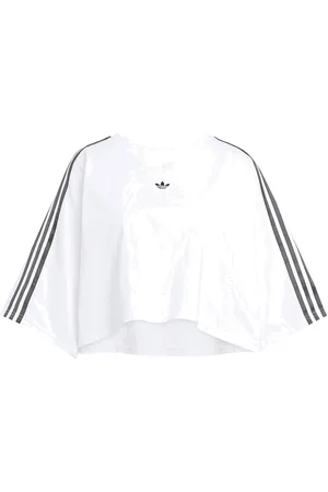adidas Boxy Tee Sport Sport Clothing Sports Tops & T-shirts Sport Crop Tops Sport Short-sleeved Crop Tops White