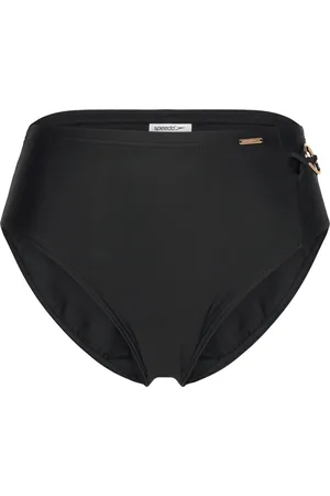 Speedo Womens Shaping High Waist Brief Sport Sport Clothing Sport Swimwear Sport Bikinis Black