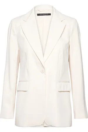French Connection Harrie Suiting Single Breasted Blazers Single Breasted Blazers Cream