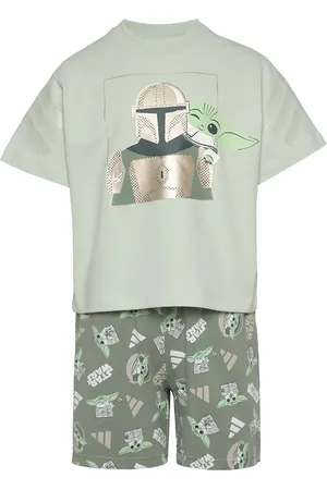 adidas Lk Sw Mndo Tset Sport Sets With Short-sleeved T-shirt Green