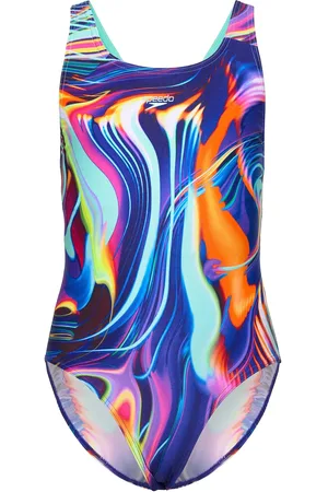 Speedo Girls Digital Allover Leaderback Badedrakt Badetøy Multi/patterned